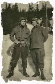 Manovra a fuoco a Monte Croce di Comelico - invernu 1954 -- S.Ten Remotti Serg. Bonvicini
